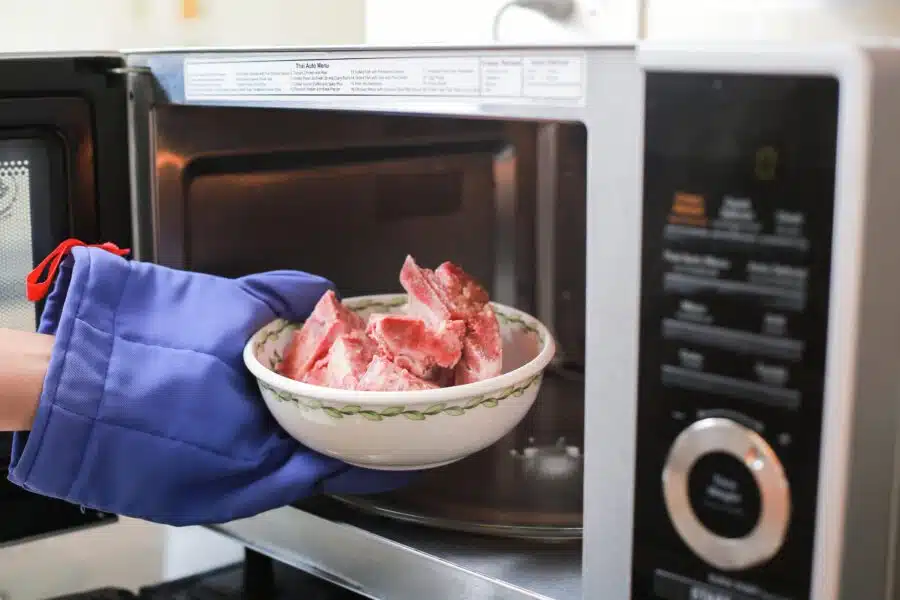 Como descongelar carne no microondas panasonic